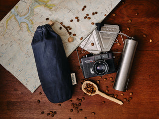 Fieldtrip Supplies Yarmouth Oilskins Expedition Cup Set Bag Navy Blue