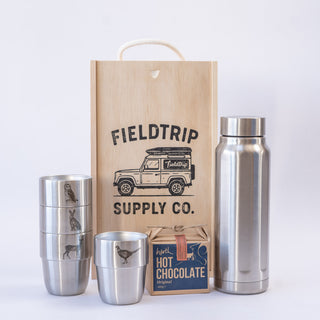 British Wildlife Cups & Flask Gift Set