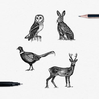 British Wildlife Cups & Flask Gift Set